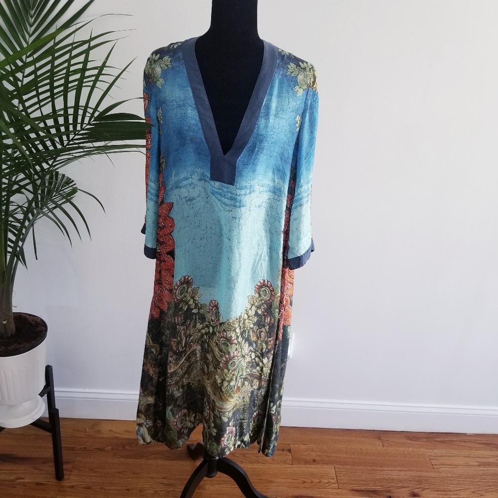 H n M turquoise dress